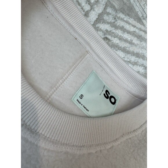 New Women’s Juniors SO Pullover Sweater Oversized Cream Size S - Picture 2 of 7
